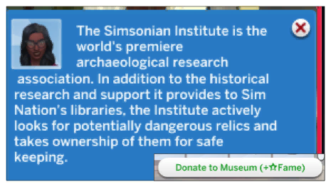 The Simsonian Institute hires archaeological contractors to retrieve various types of artifacts required for Institute research. To qualify to work for the Institute Donate a Rare non-Omiscan artifact to the Museum.