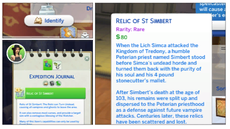 At Sim Lore level 3, sims can use ancient relics once they identify them